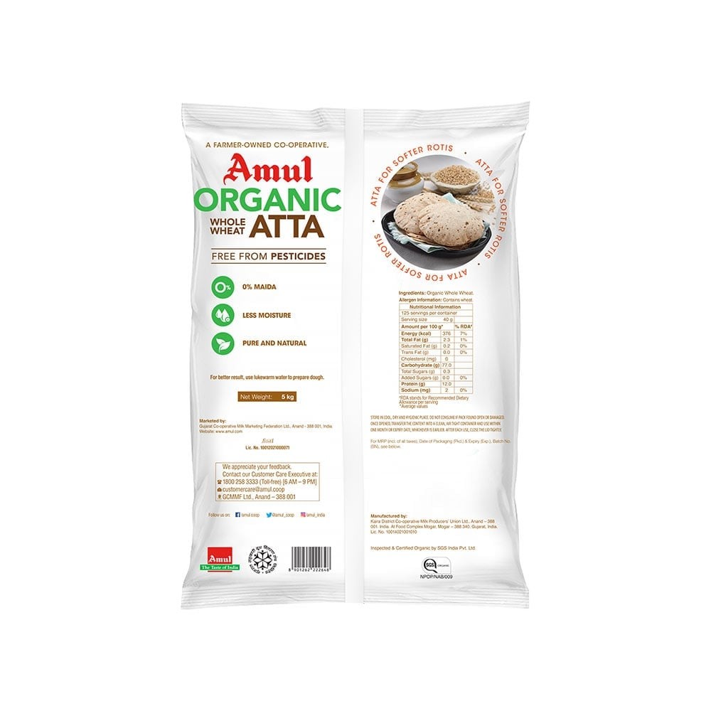 Amul Organic Atta (Whole Wheat)