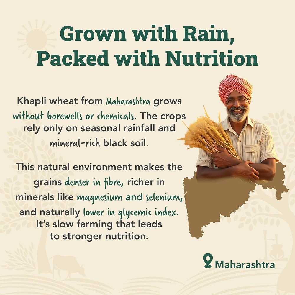 Anveshan Cold Pressed Khapli Wheat Atta
