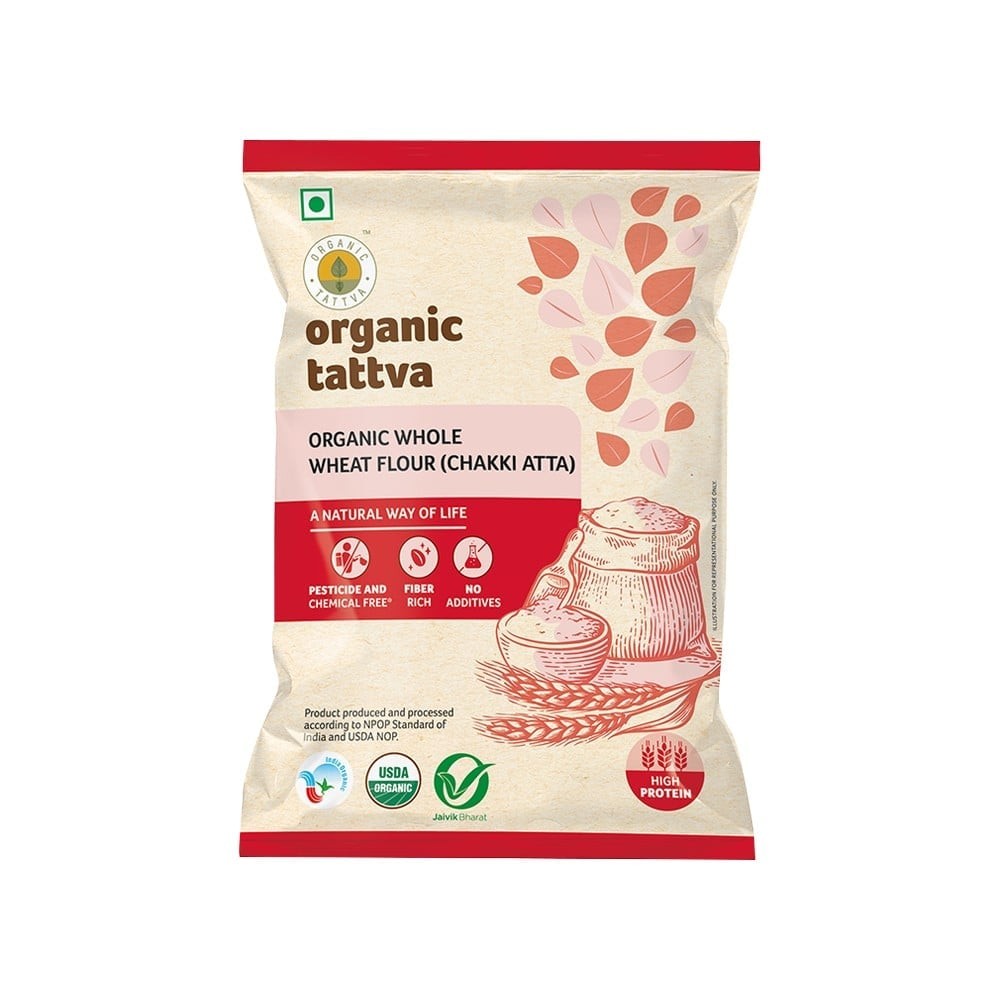 Organic Tattva Wheat Organic Atta - 1 kg
