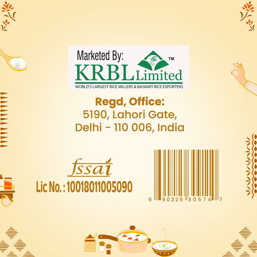 India Gate Classic Basmati Rice with Gold Plated Spoon and Fork (Extra Long Grain)