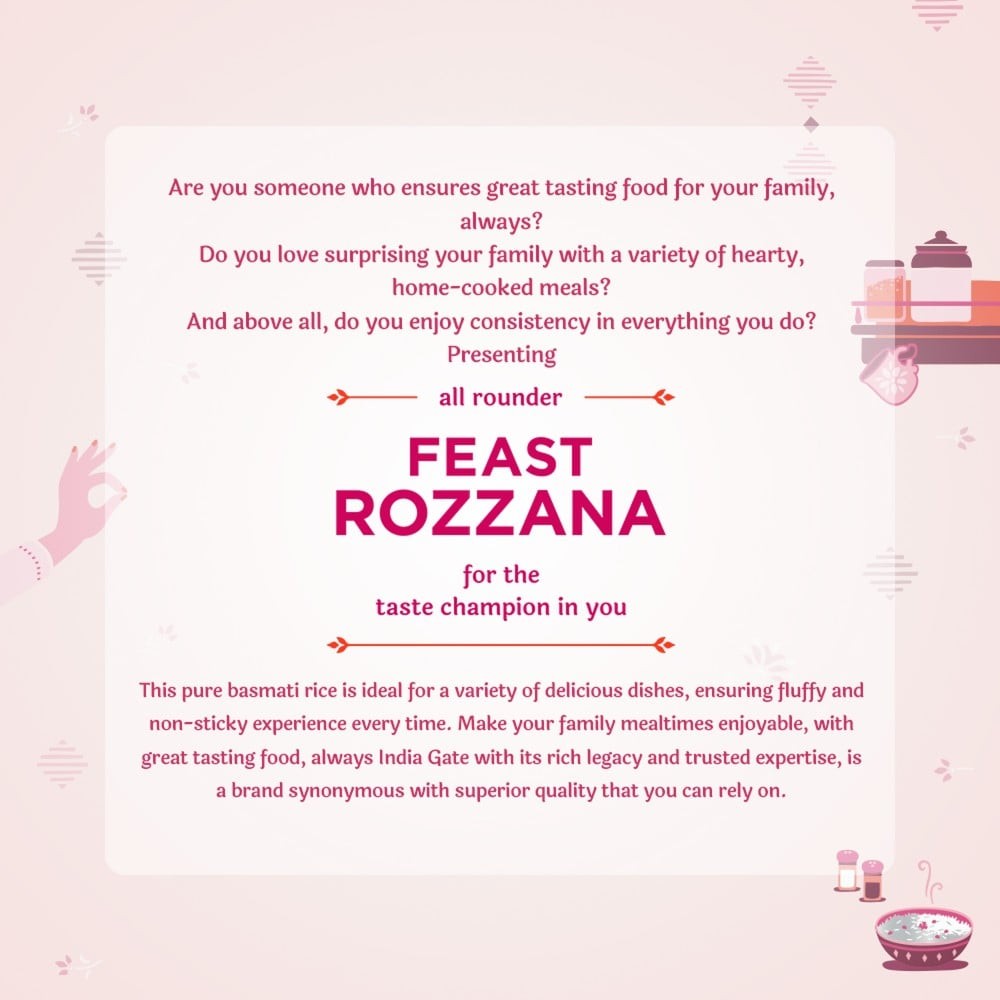 India Gate Feast Rozana Basmati Rice (Medium Grain)