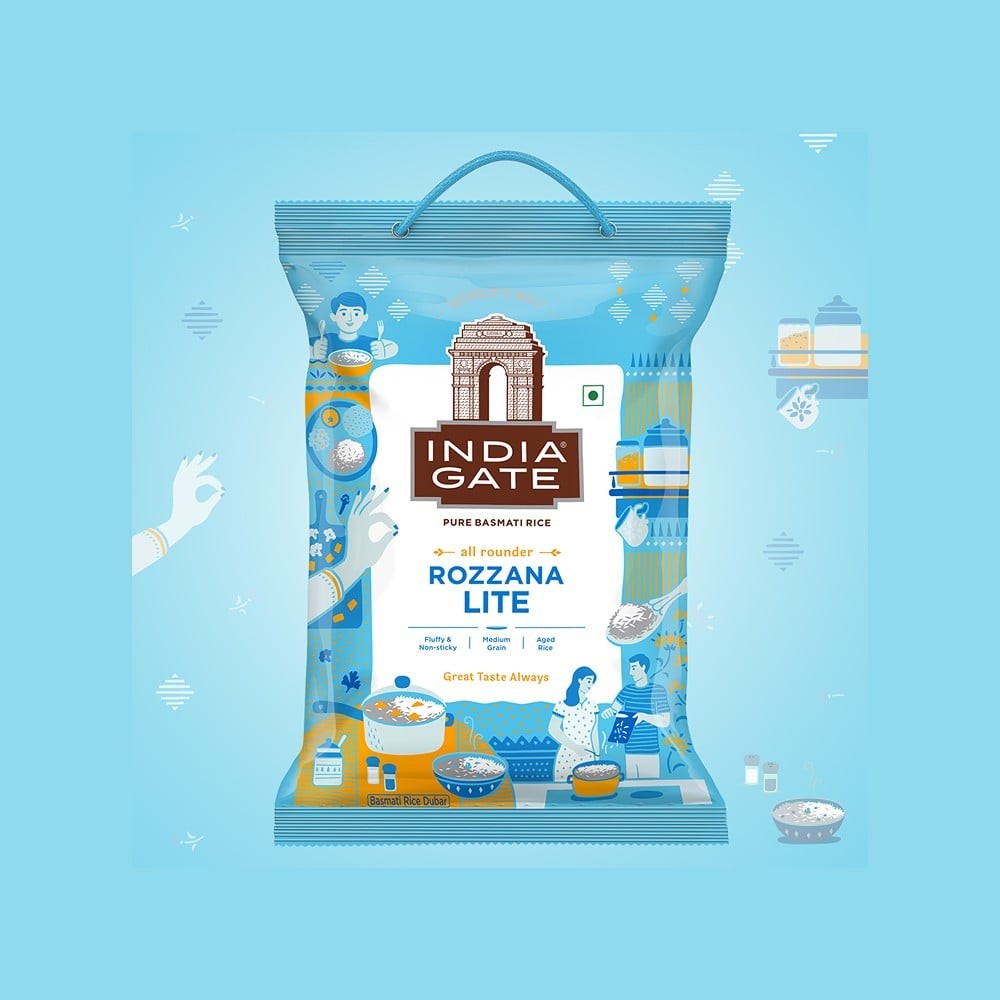 India Gate Rozzana Lite Basmati Rice (Medium Grain)
