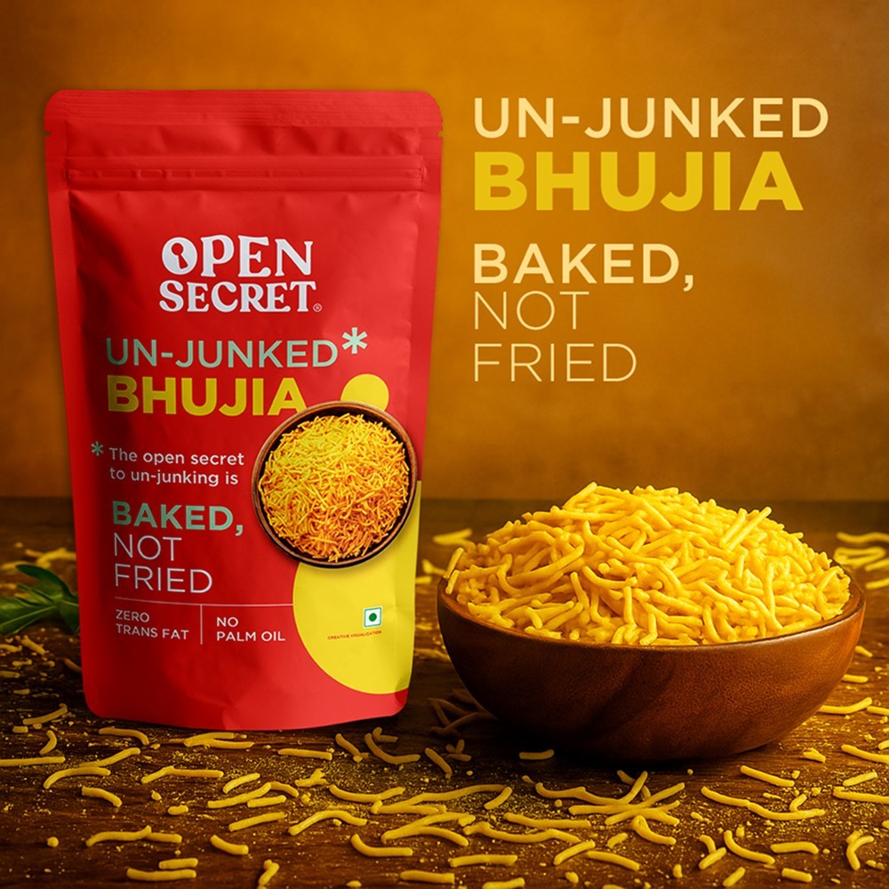 Open Secret Baked (Not Fried) Bhujia Namkeen - Healthy Snacks