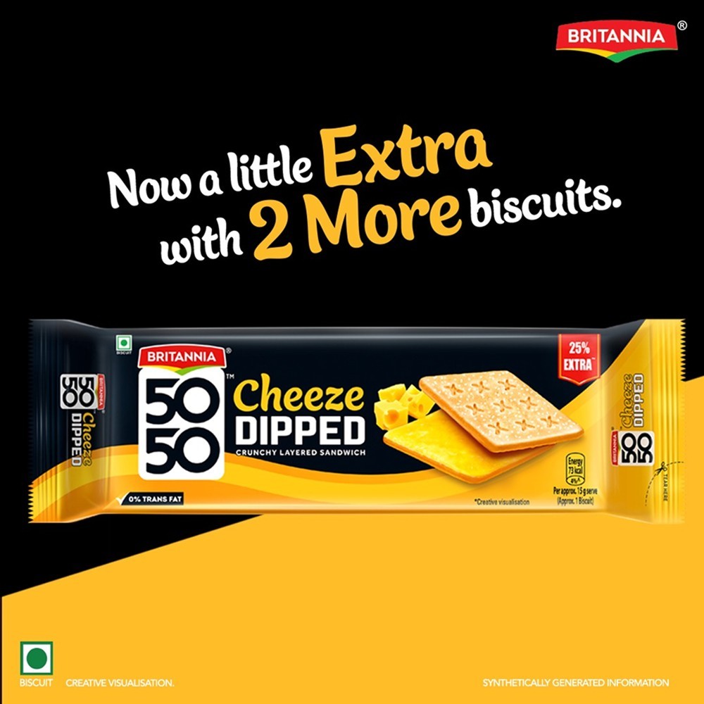 Britannia 5050 Cheeze Dipped Biscuit