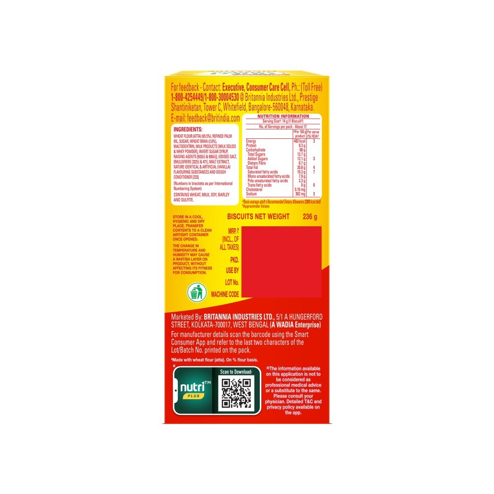 Britannia NutriChoice Digestive High - Fibre Biscuit