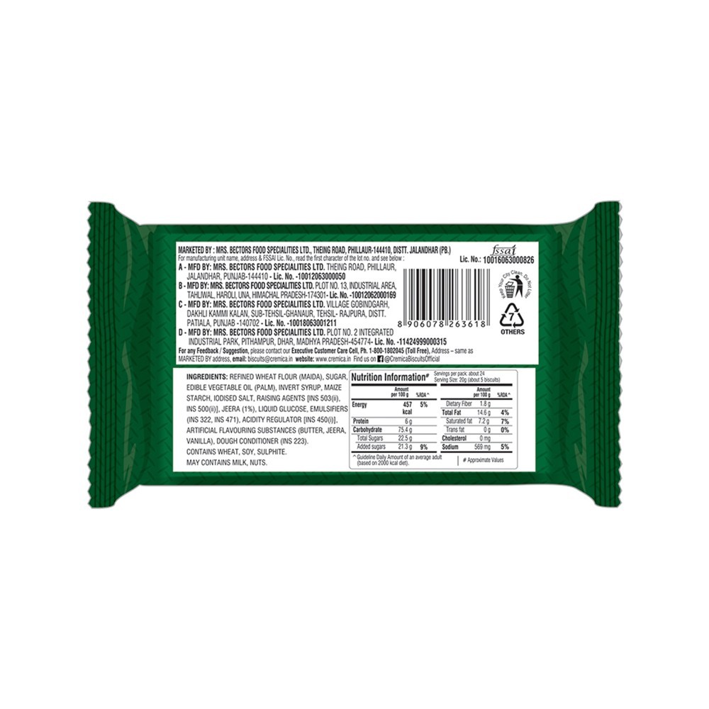 Cremica Non Stop Jeera Lite Biscuit