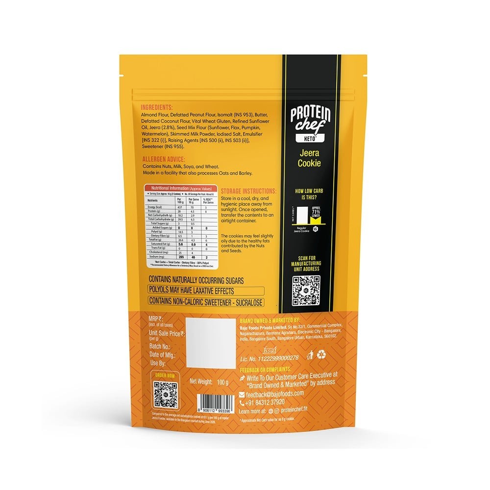 Lo Foods Keto Jeera Biscuit (Sugar Free)