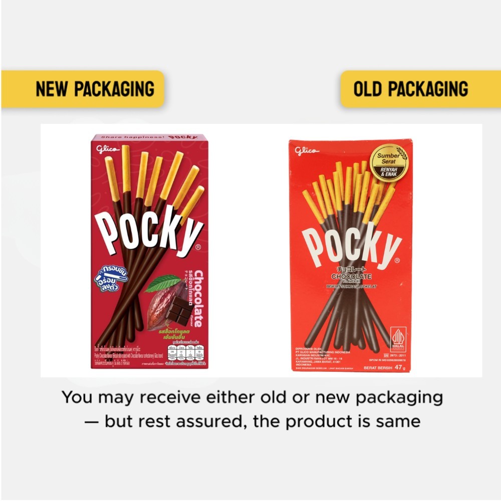 Pocky Chocolate Flavoured Biscuit Sticks
