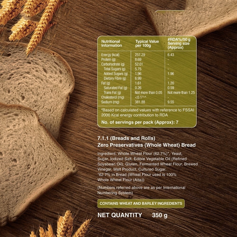 Baker's Loaf Whole Wheat Bread