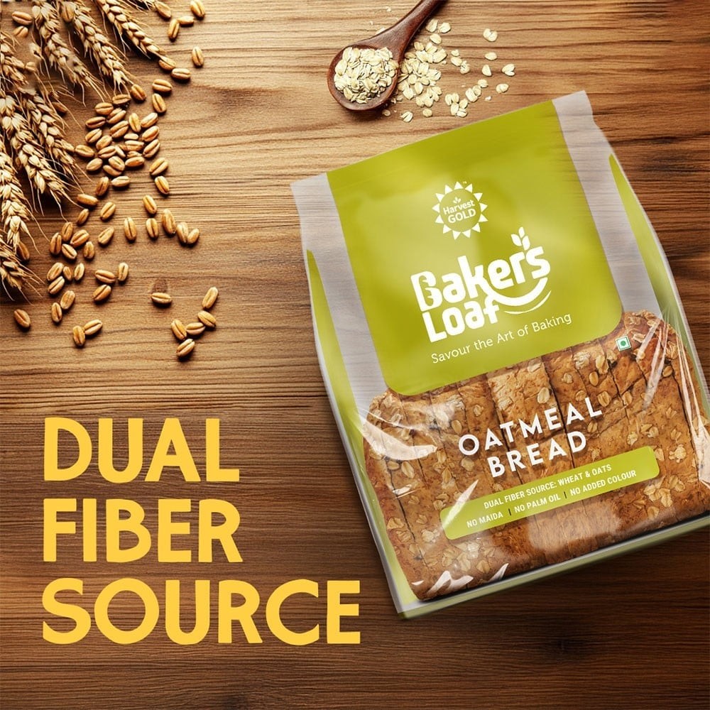 Baker's Loaf Zero Maida Oatmeal Multigrain Bread by Harvest Gold