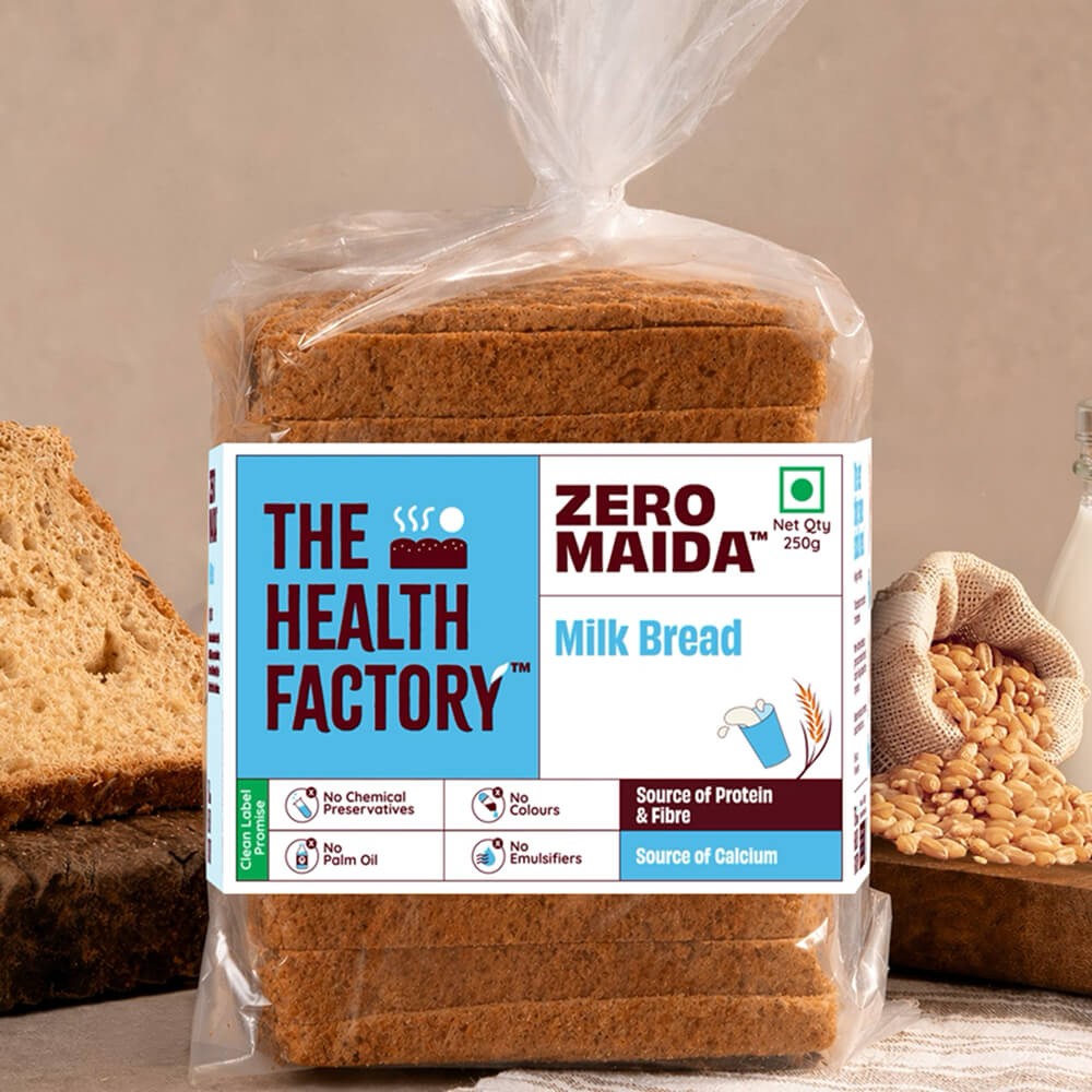 The Health Factory Zero Maida Milk Bread