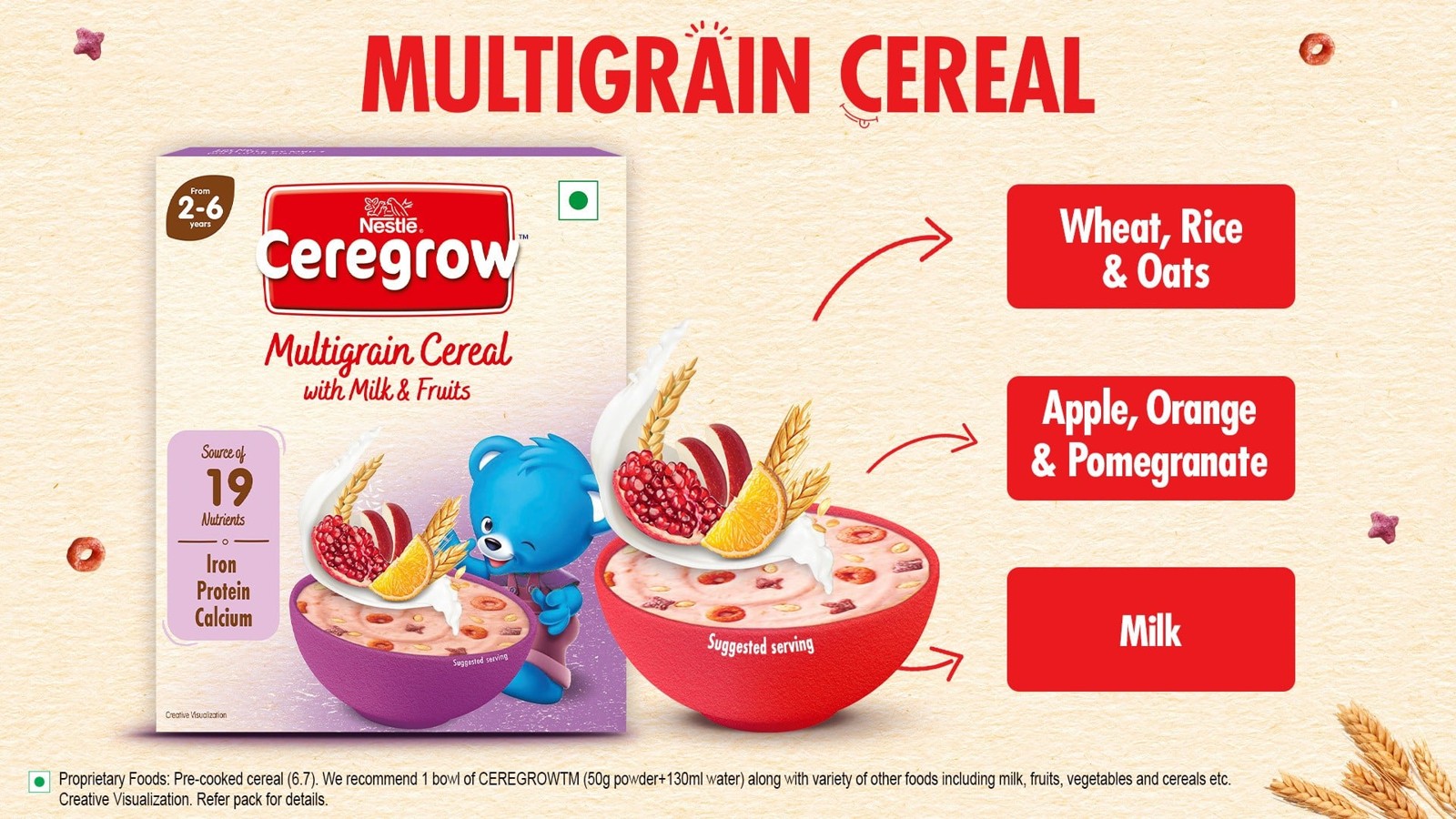 Nestle Ceregrow Multigrain Milk & Fruits Cereal