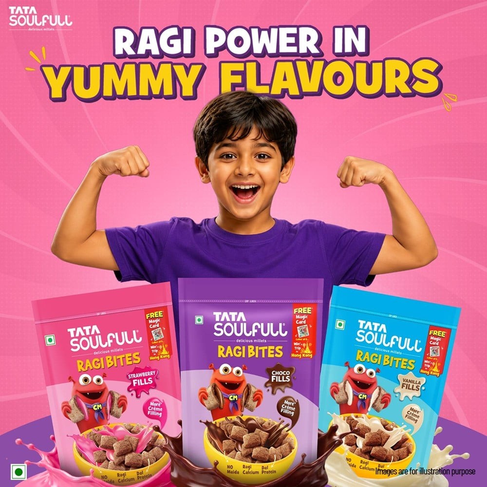 Tata Soulfull Strawberry Fills Ragi Bites Cereal