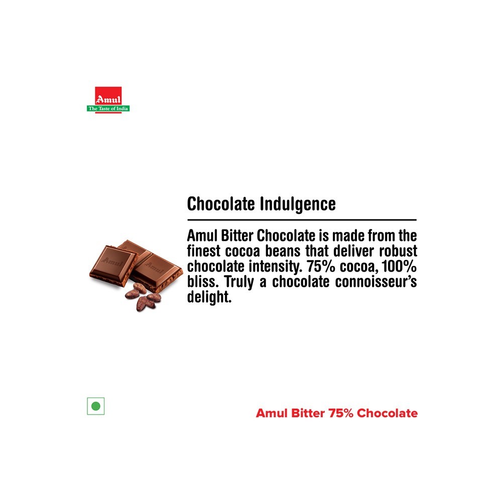 Amul Bitter Dark Chocolate Bar