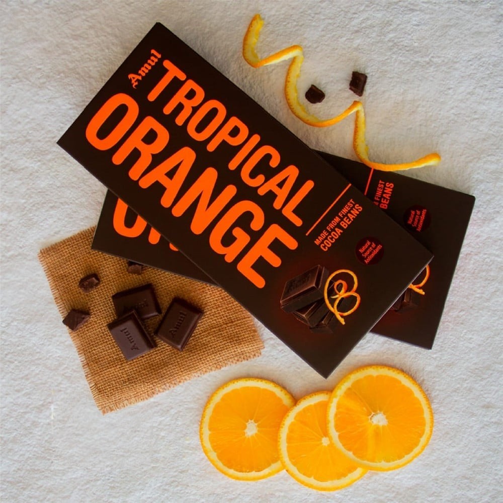 Amul Tropical Orange Dark Chocolate Bar