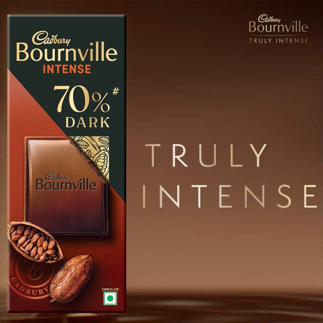 Cadbury Bournville 70% Dark Dark Chocolate Bar