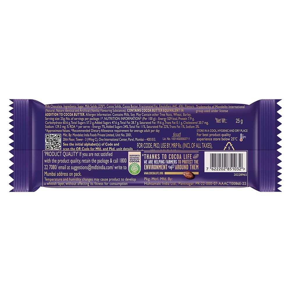 Cadbury Dairy Milk Chocolate Bar