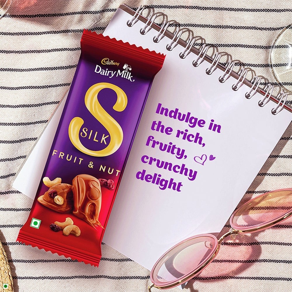 Cadbury Dairy Milk Silk Fruit & Nut Milk Chocolate Bar