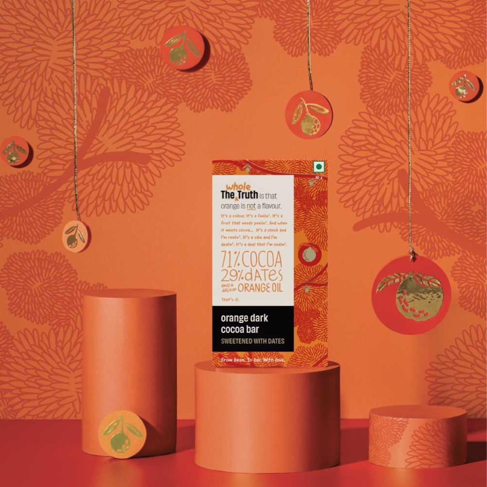 The Whole Truth Orange 71% Cocoa Bar
