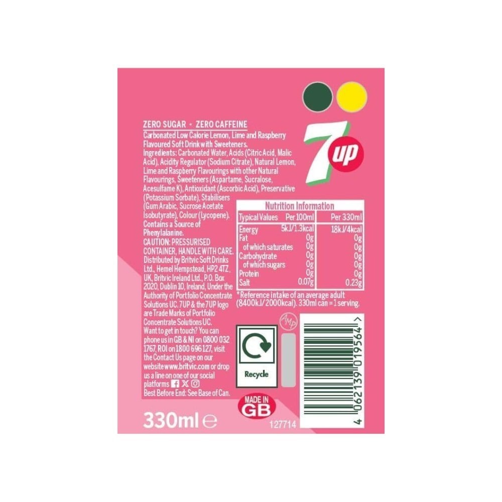 7UP Pink Lemonade Soft Drink