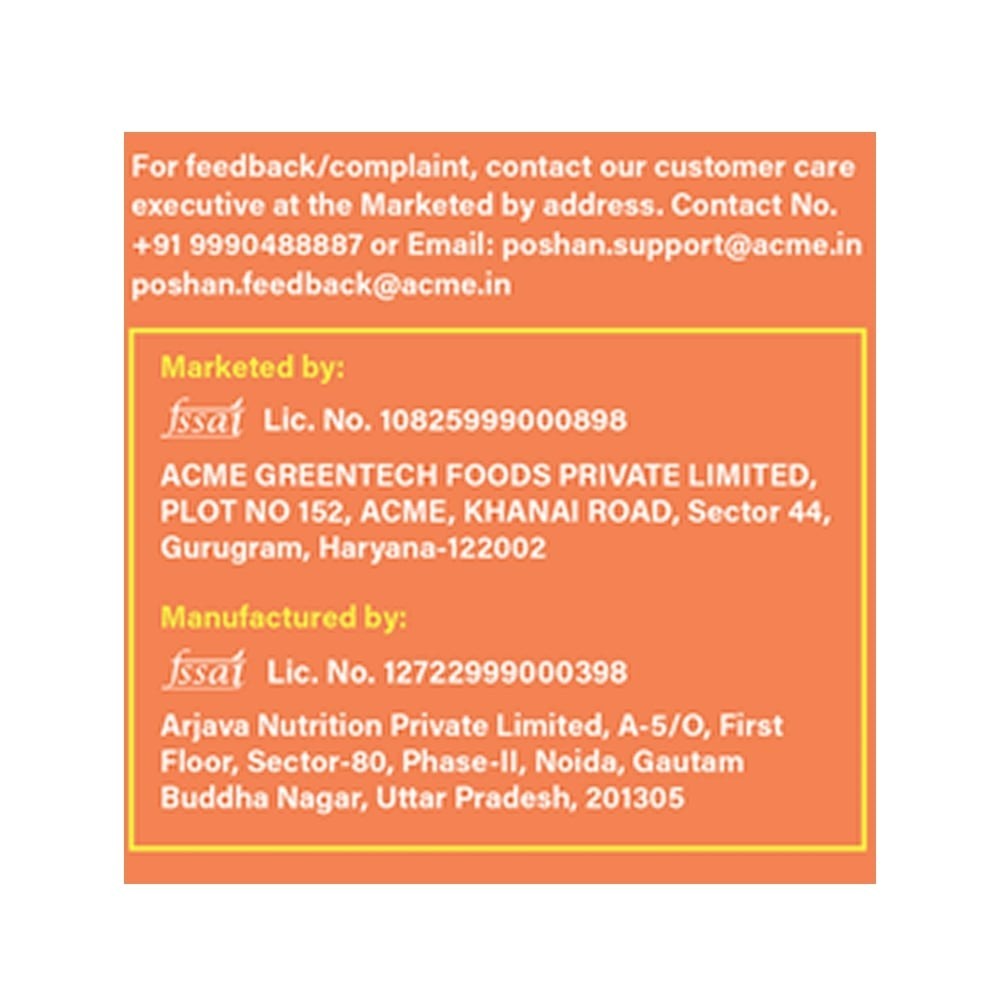 Acme Poshan Protein Bar - White Chocolate and Dry Fruits