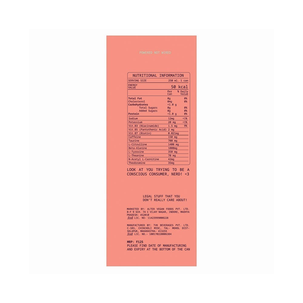Alterati Q'ench Peach Wave Pre-Workout Energy Drink