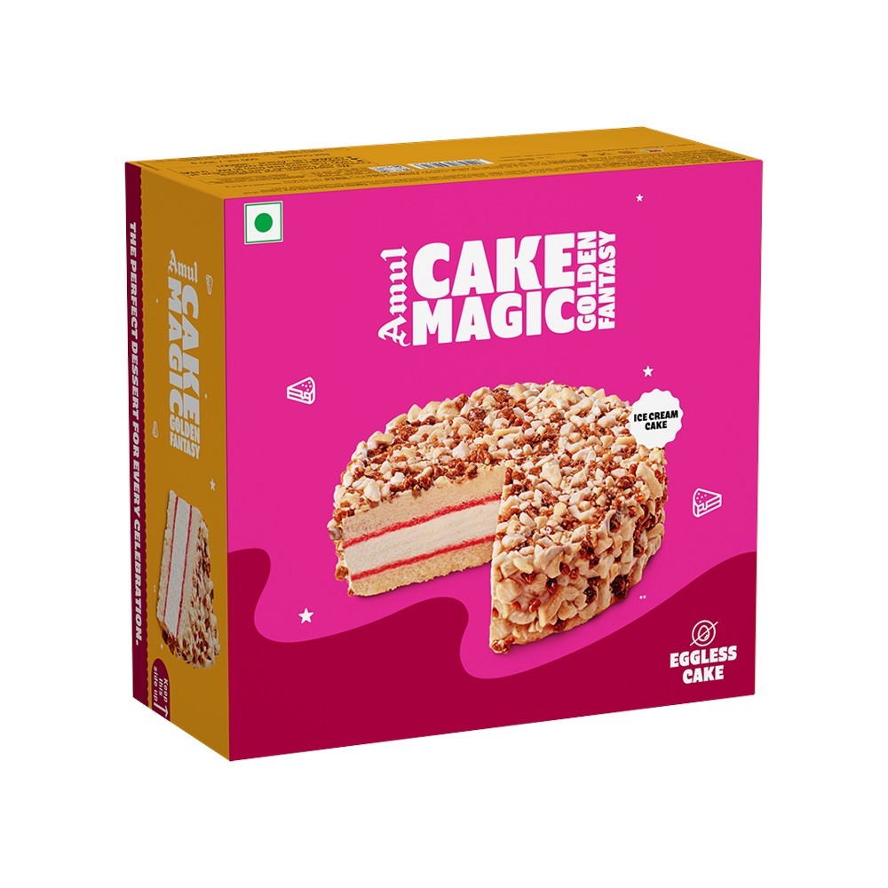 Amul Cake Magic Golden Fantasy Ice Cream Cake