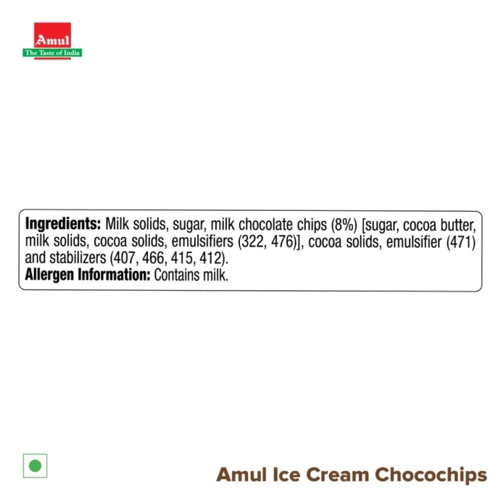Amul Chocochips Ice Cream Tub
