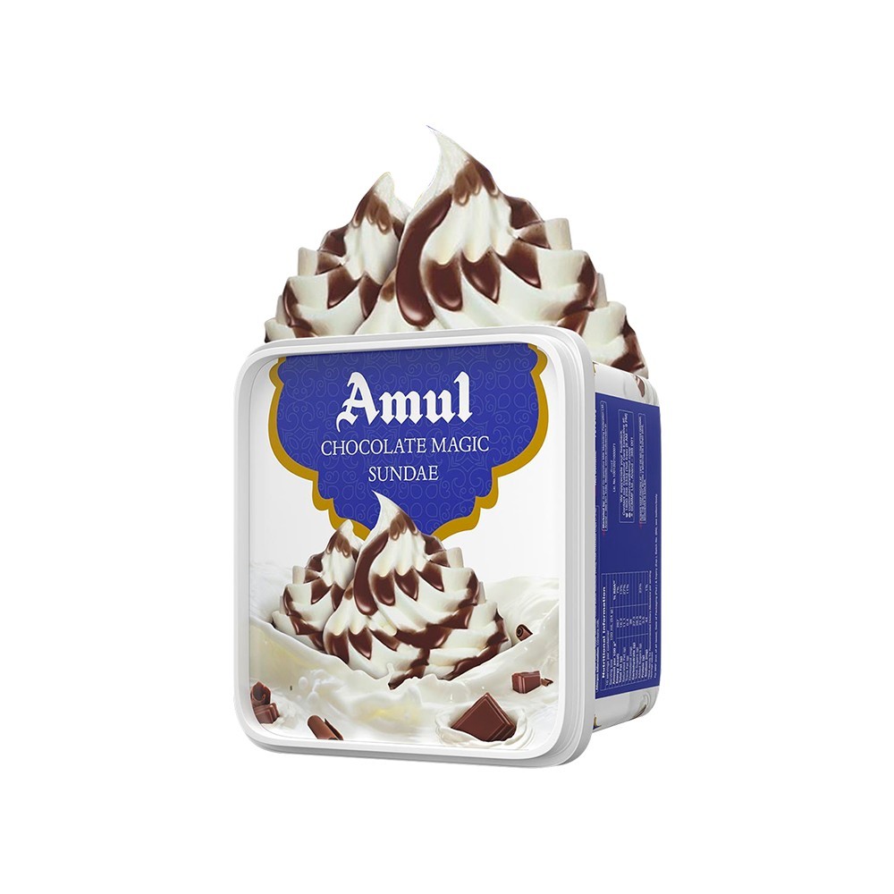 Amul Chocolate Magic Sundae Ice Cream Tub