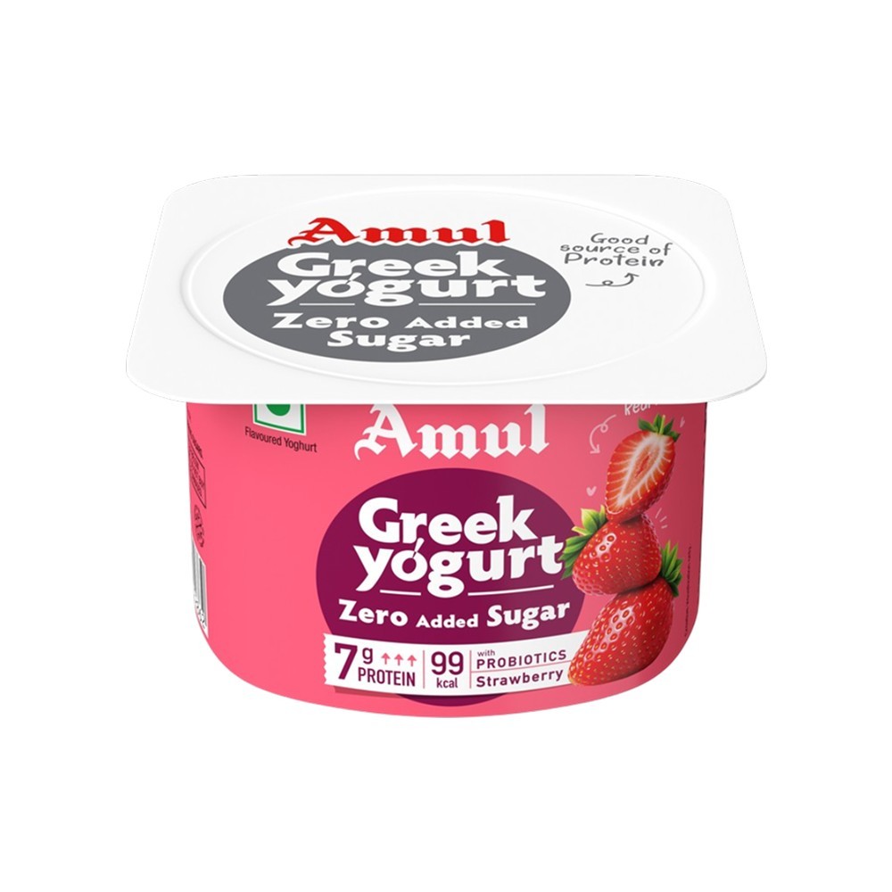 Amul Flavoured Greek Yogurt (Strawberry)