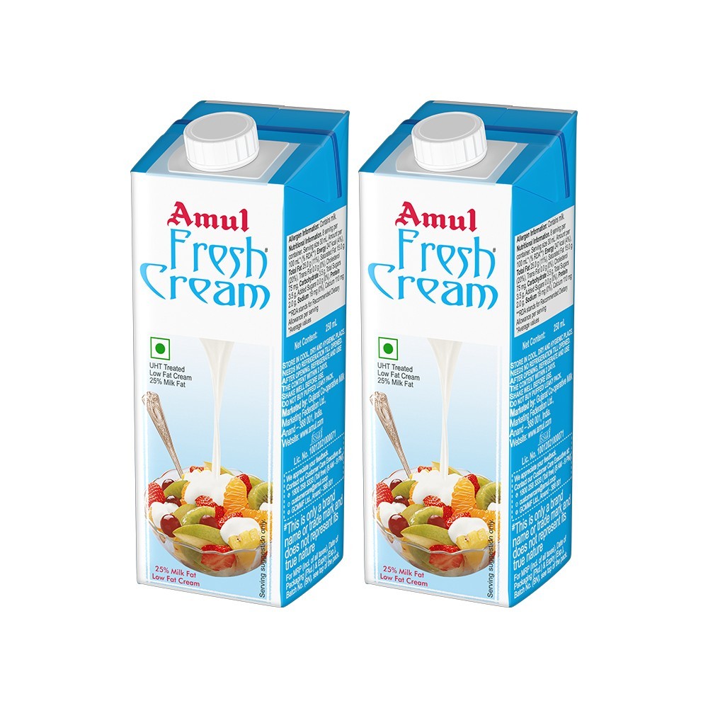 Amul Fresh Cream - Pack of 2