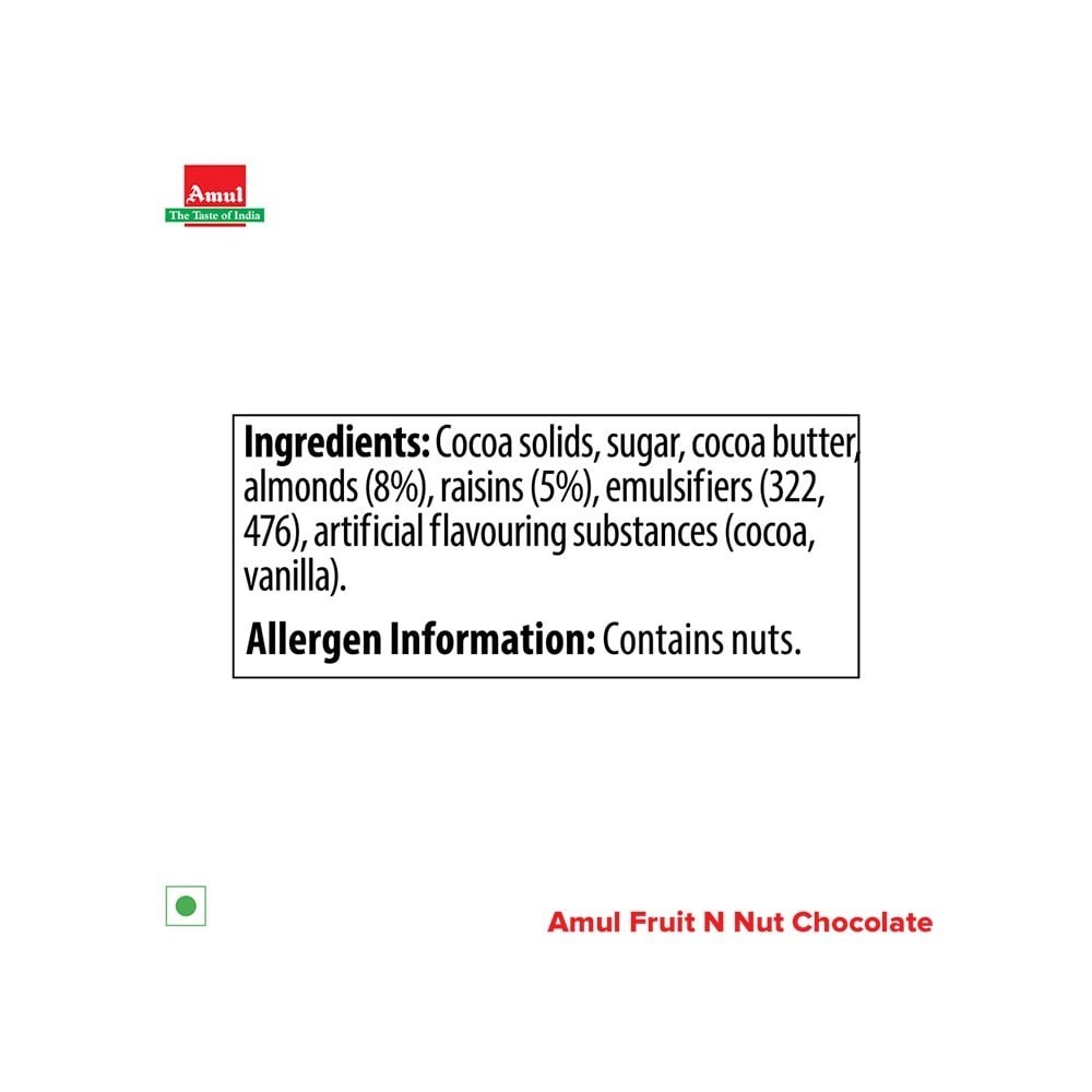 Amul Fruit & Nut Dark Chocolate Bar