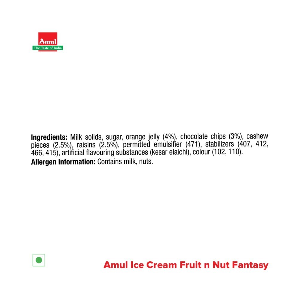Amul Gold Fruit 'N' Nut Fantasy Gold Ice Cream Cup