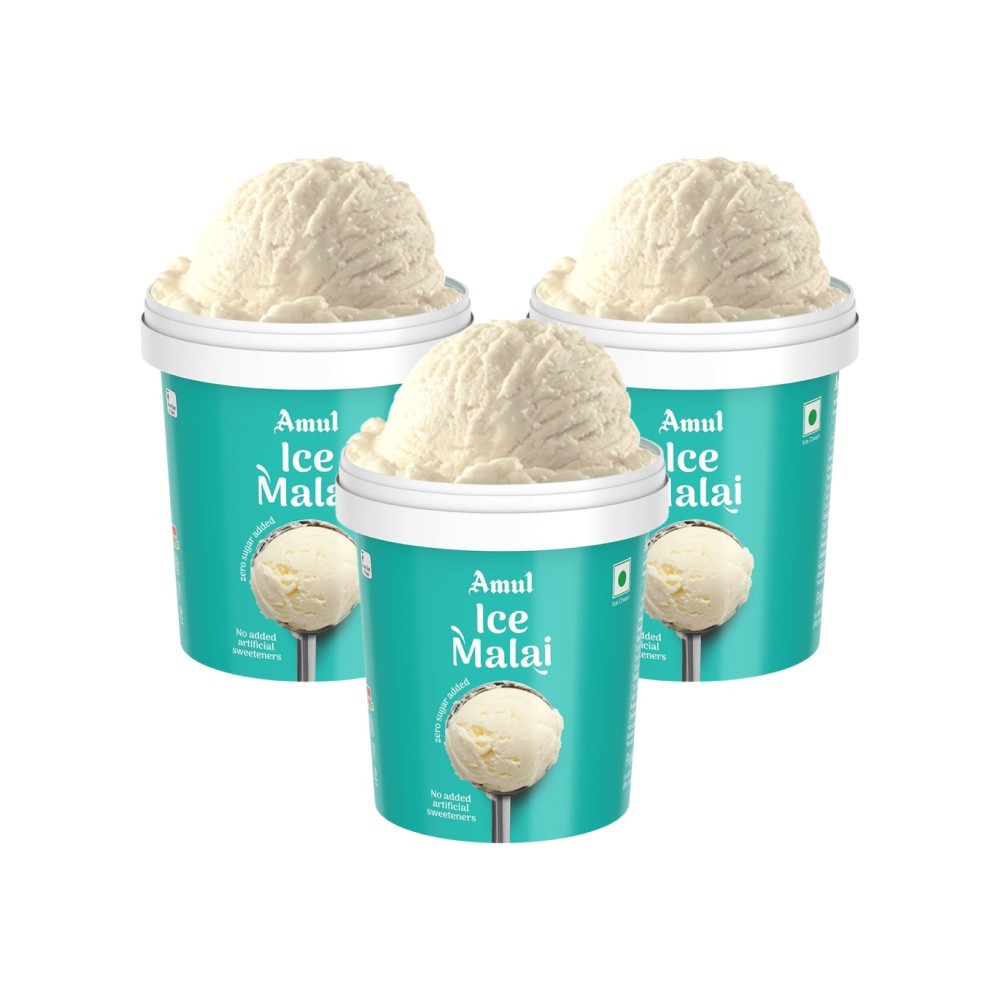 Amul Ice Malai Ice Cream Cup (No Added Sugar)