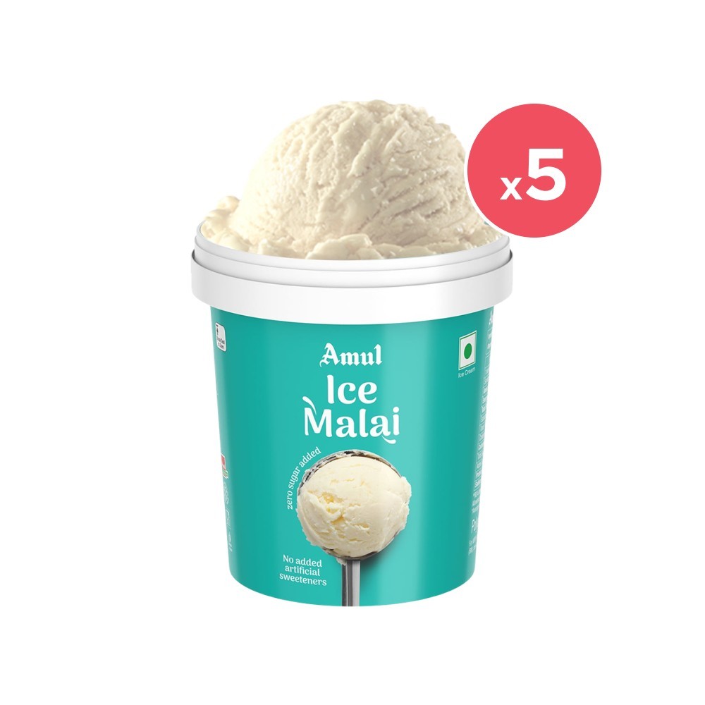 Amul Ice Malai Ice Cream Cup (No Added Sugar)