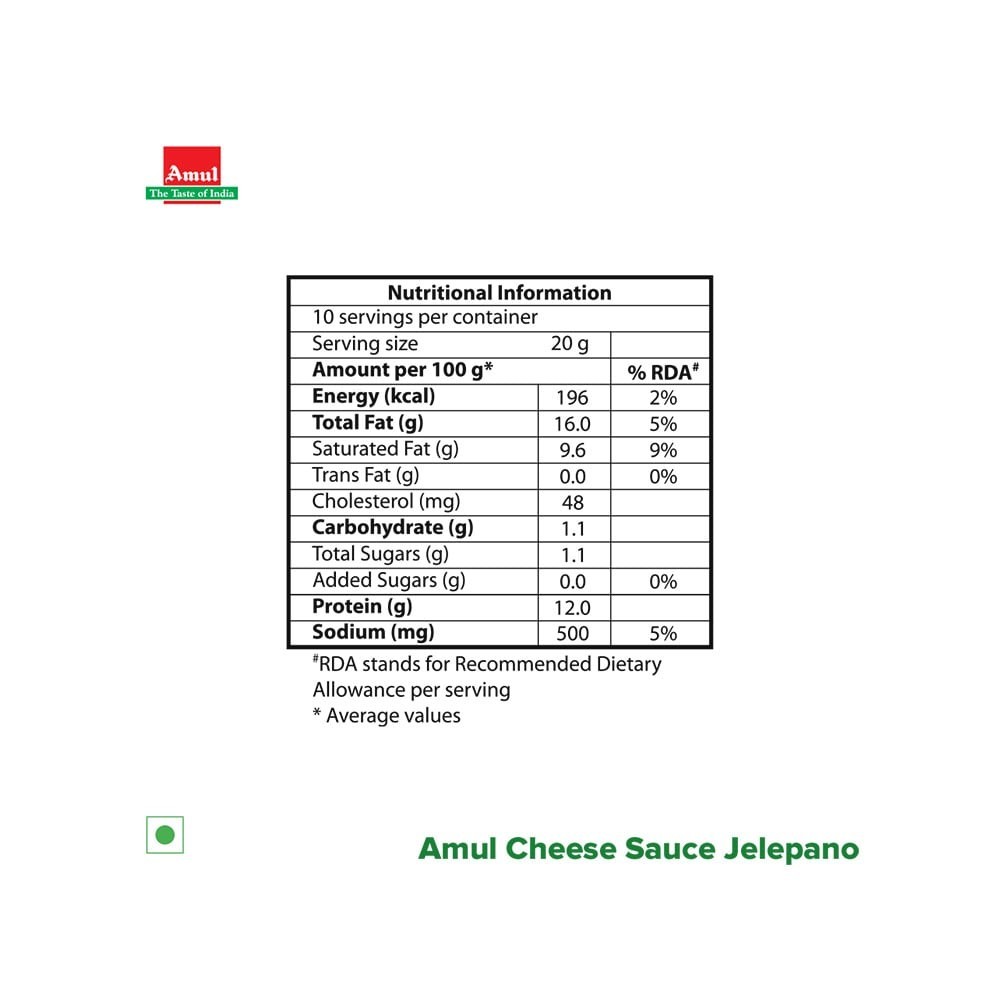 Amul Jalapeno Cheese Sauce