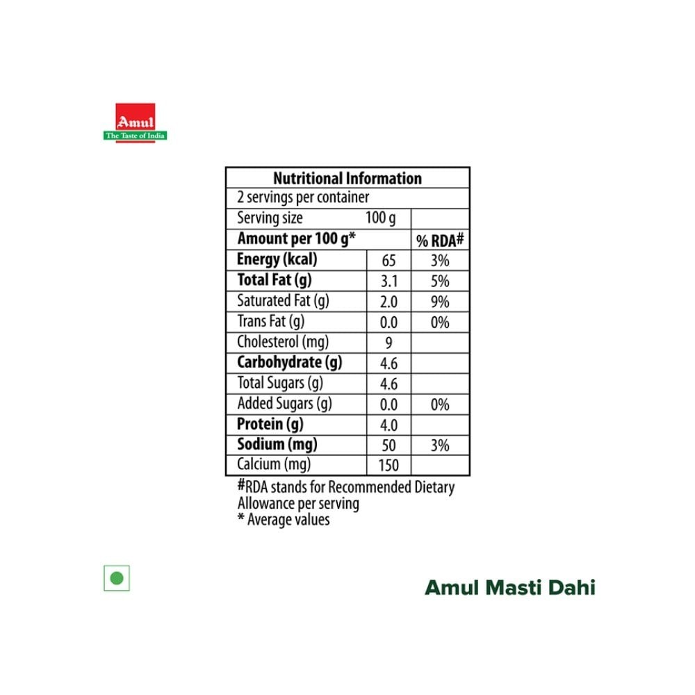 Amul Masti Cup Curd