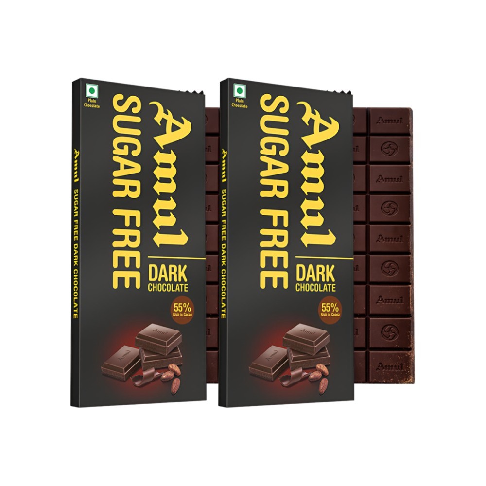 Amul Sugar Free Dark Chocolate Bar