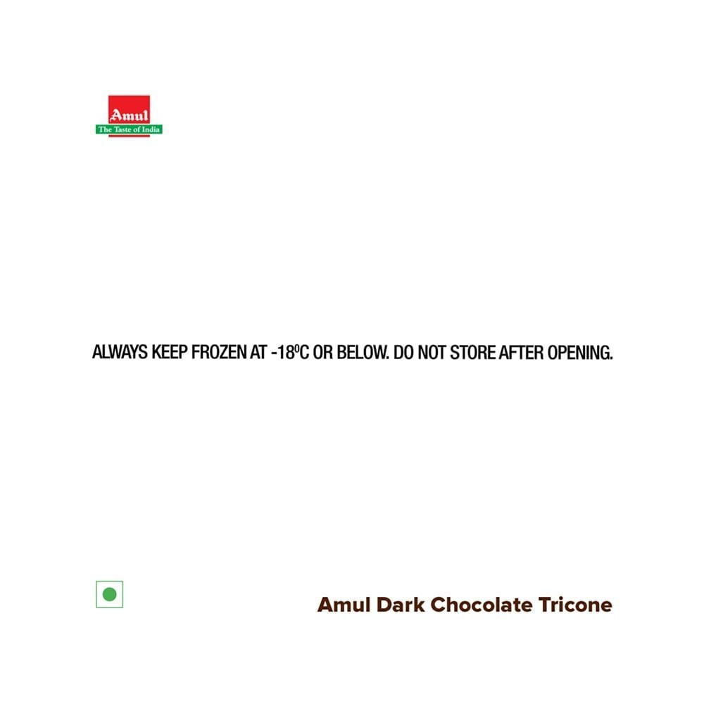 Amul Tricone Dark Chocolate Ice Cream Cone