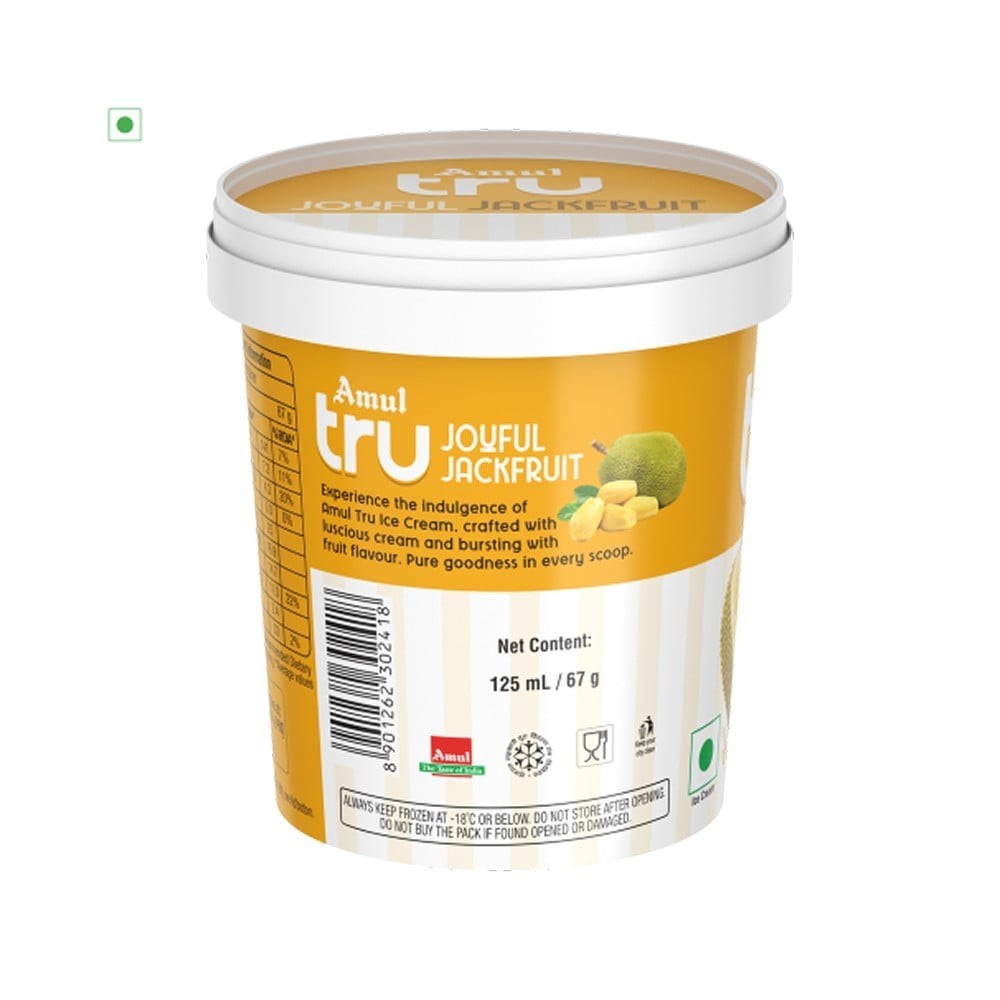 Amul Tru Joyful Jackfruit Ice Cream Cup