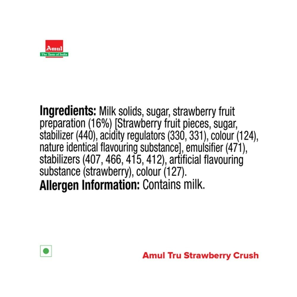 Amul Tru Strawberry Crush Ice Cream Cup
