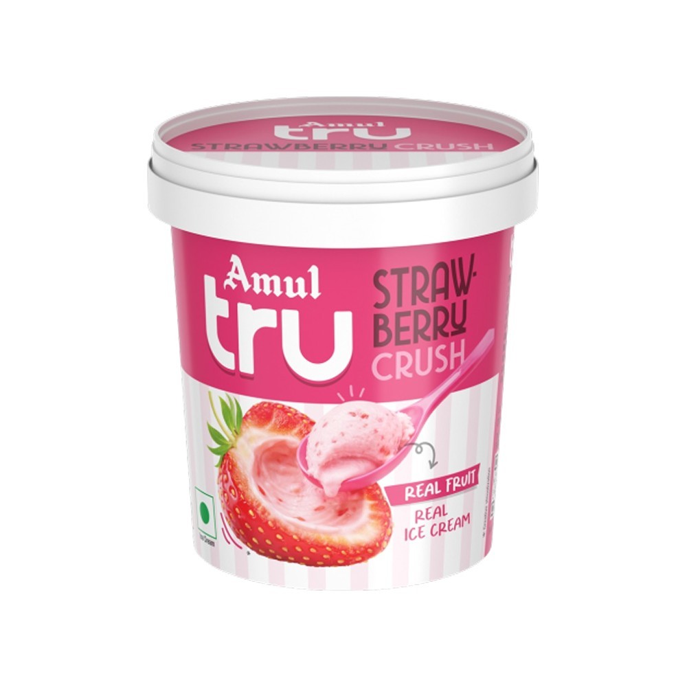 Amul Tru Strawberry Crush Ice Cream Cup