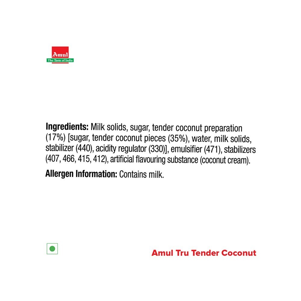 Amul Tru Tender Coconut Ice Cream Tub