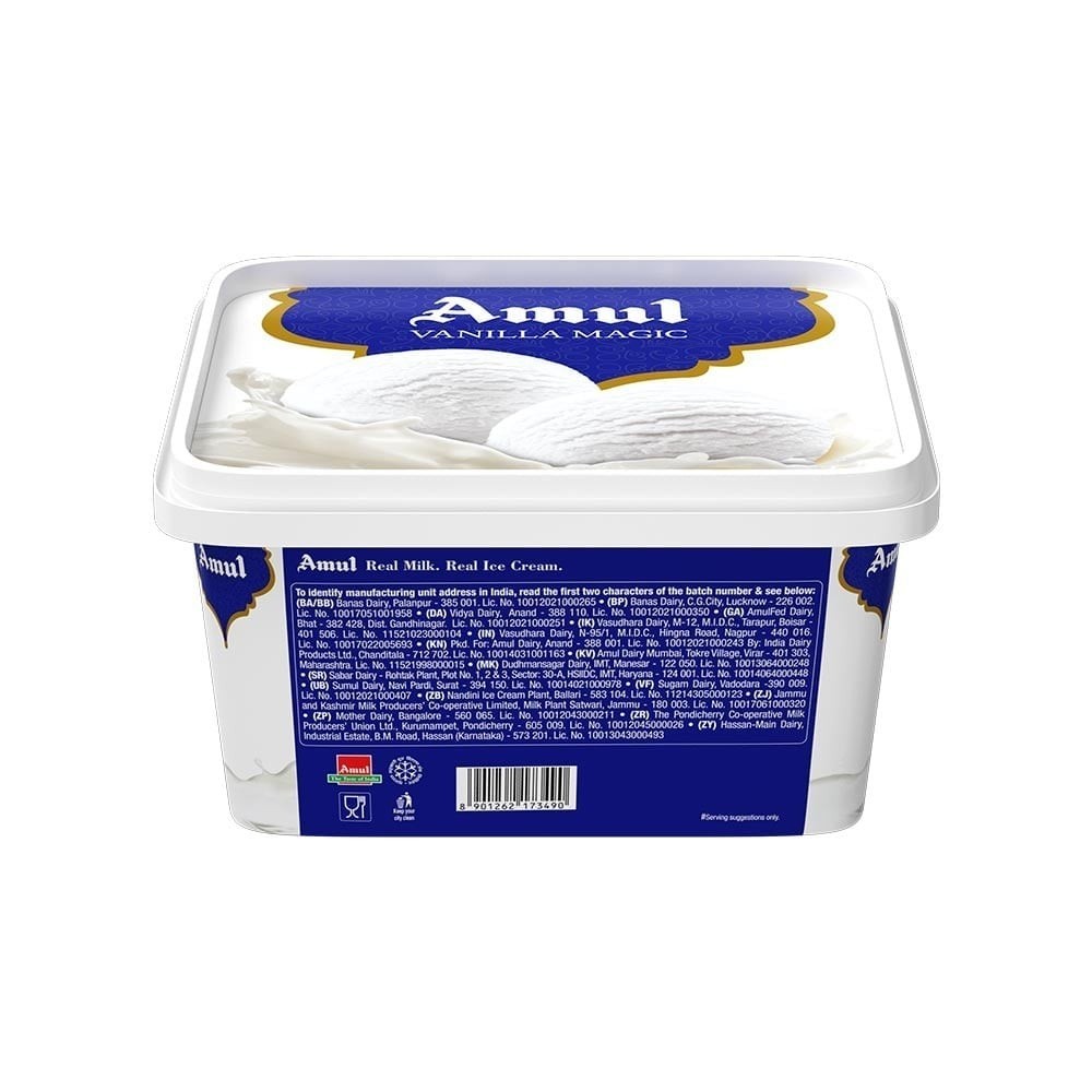 Amul Vanilla Magic Ice Cream Tub