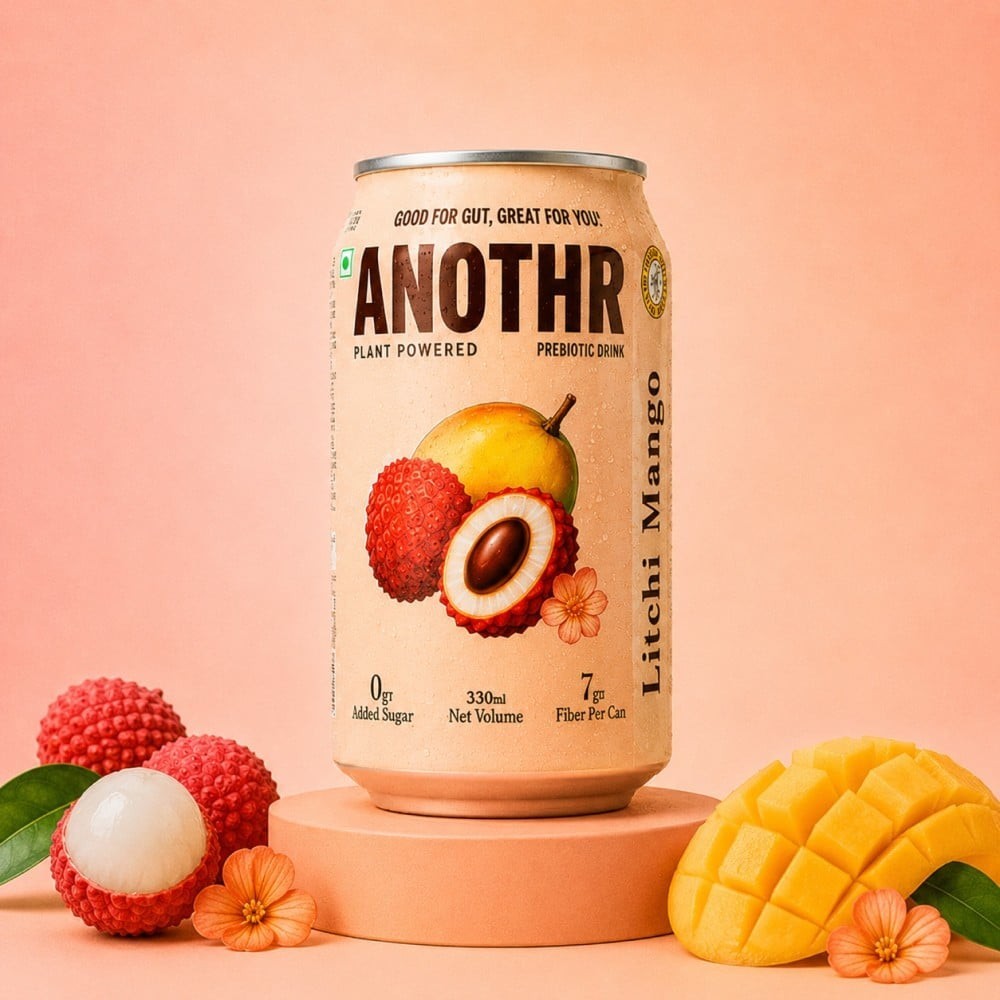 Anothr Plant Based Prebiotic Soda (Litchi Mango)