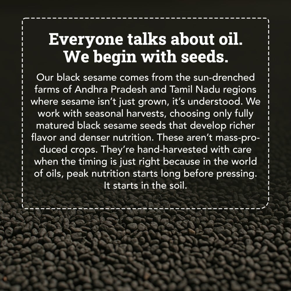 Anveshan Cold Pressed Black Sesame Oil