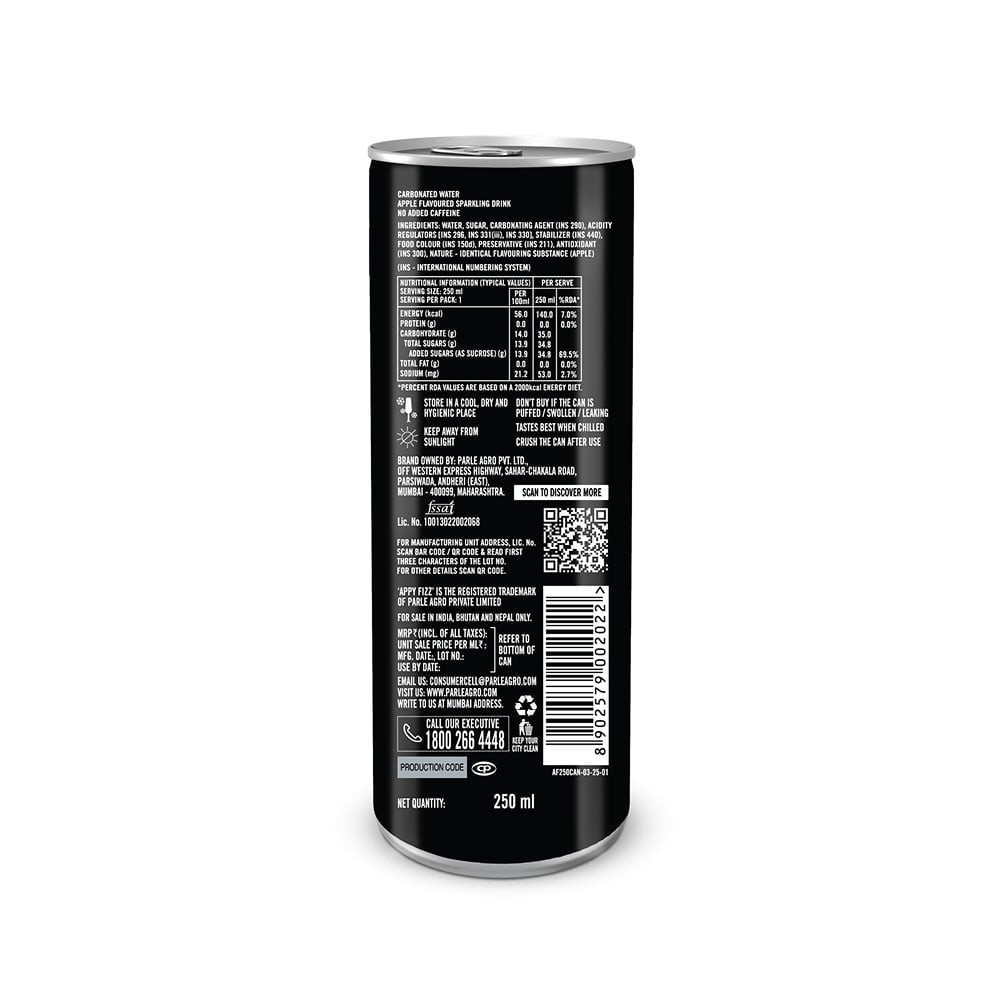 Appy Fizz Sparkling Drink - Apple Flavoured (Can)