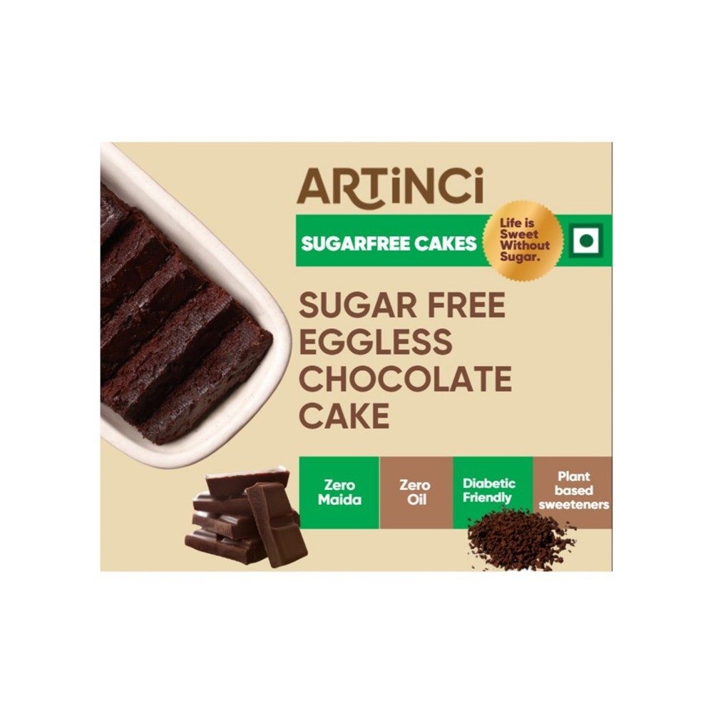 Artinci Sugar-Free Chocolate Cake (Eggless)