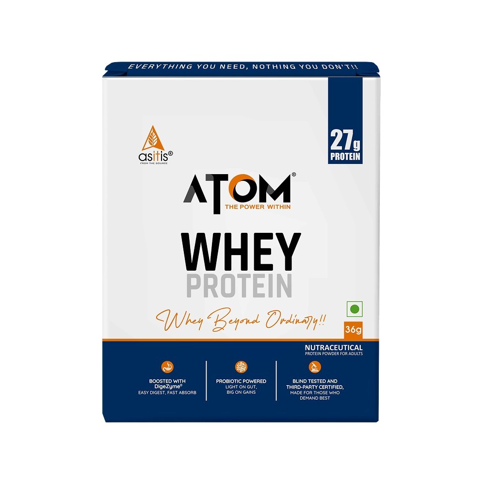 As-It-Is Nutrition ATOM Whey Protein with DigeZyme & Probiotics (Double Rich Chocolate)