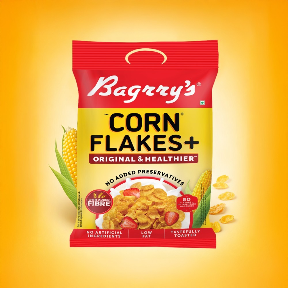 Bagrry's Corn Flakes Plus Original & Healthier (with Fibre Power)